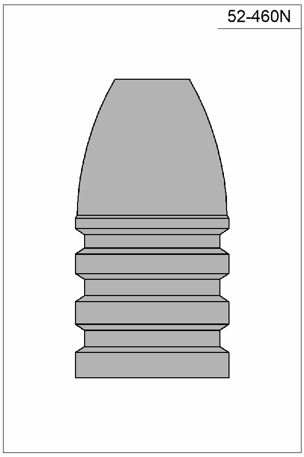 The shop drawing of No. 52-460N courtesy of Accurate Molds.